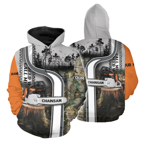 Custom Name Logger 3D Shirt, Arborist gift shirt for men women, Short Sleeve unisex Tee Casual Wear