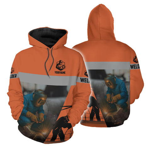 Custom Name Welder 3D Shirt for men, Welding 3D All Printed Shirt, Welder Gift
