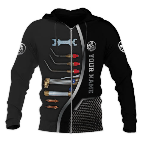 Personalized Name Welder 3D Shirt, Welding 3D All Printed Shirt, Welder shirt Gift for Men