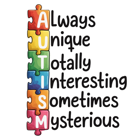10pcs Autism Awareness Sticker, Sticker for Laptops Car Window Hard Hats Helmets Water Bottles, Bumper Stickers Waterproof Vinyl Decals