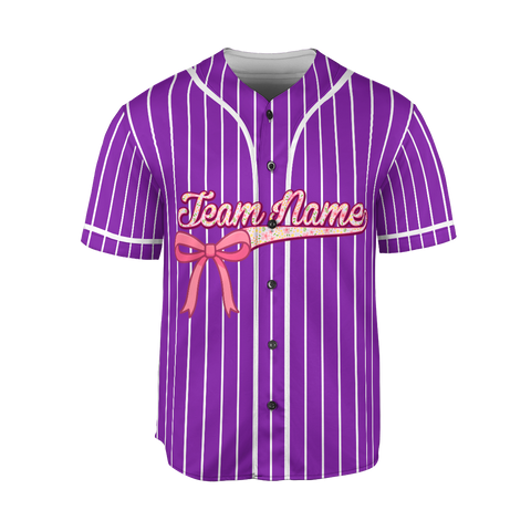 Personalized Bow Jerseys, Glitter Bow 3D Shirts for Women, Custom girl Gifts shirt