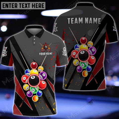 Mostprints Billiards Ball Personalized Name 3D Shirt