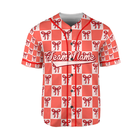 Personalized Girly Bow Jerseys, 3D Shirts for Women, Custom Gifts shirt for her