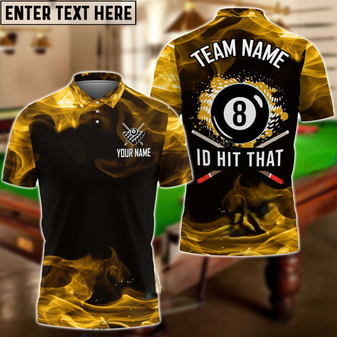 Mostprints Billiard I'd Hit That Fire Personalized Name 3D Shirt