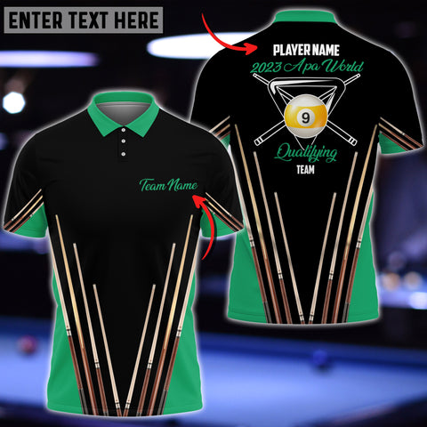 Mostprints Billiard APA World Personalized Name Shirt