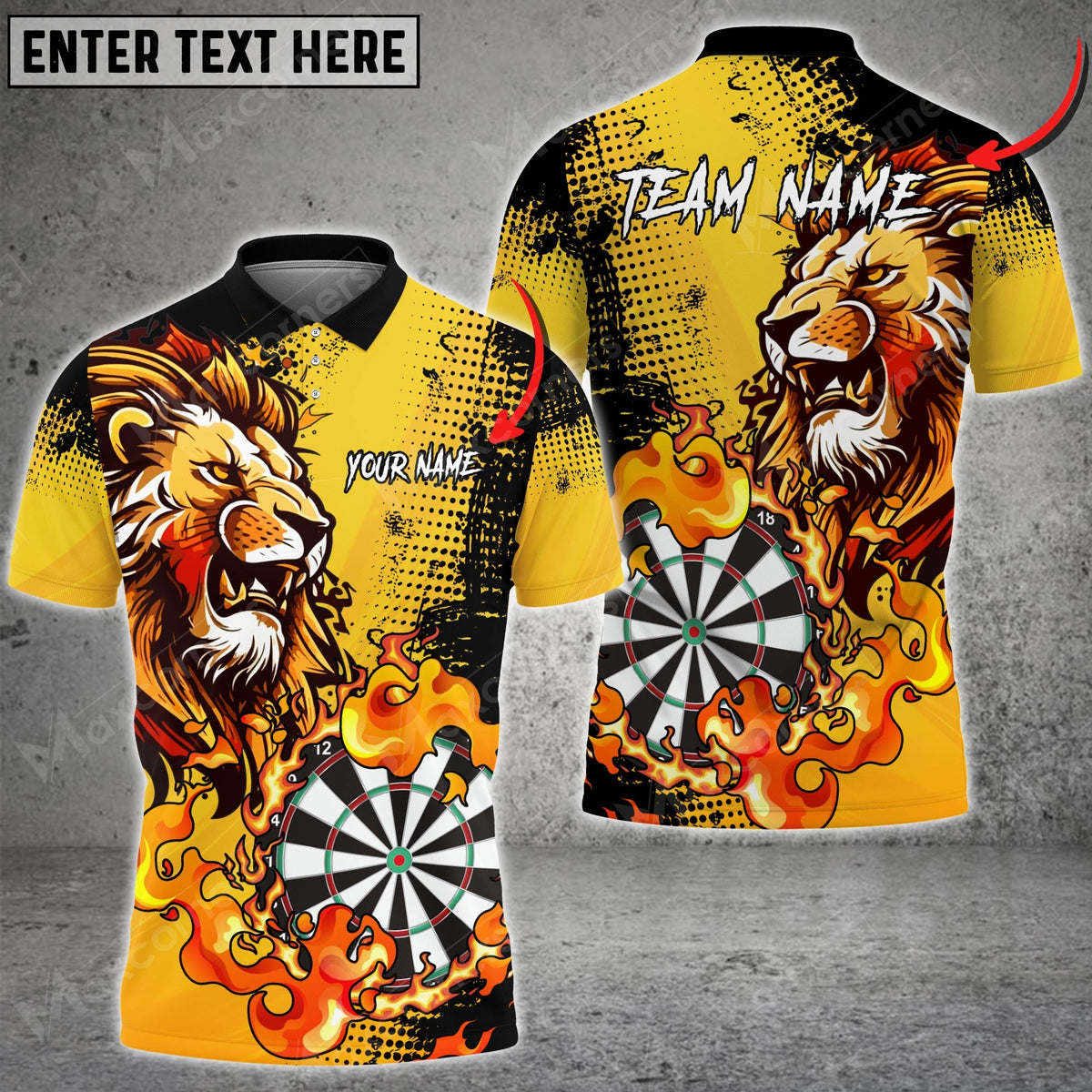 Mostprints Darts Lion King Dartboard Multicolor Option Customized Name, Team Name 3D Shirt