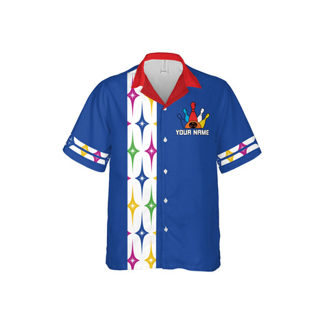 Homedesign Personalized Name Bowling Hawaii Shirts for Men and Women 3D, Bowling Hawaiian Shirts for Team Bowling, Bowling fan Gift