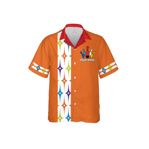 Homedesign Personalized Name Bowling Hawaii Shirts for Men and Women 3D, Bowling Hawaiian Shirts for Team Bowling, Bowling fan Gift