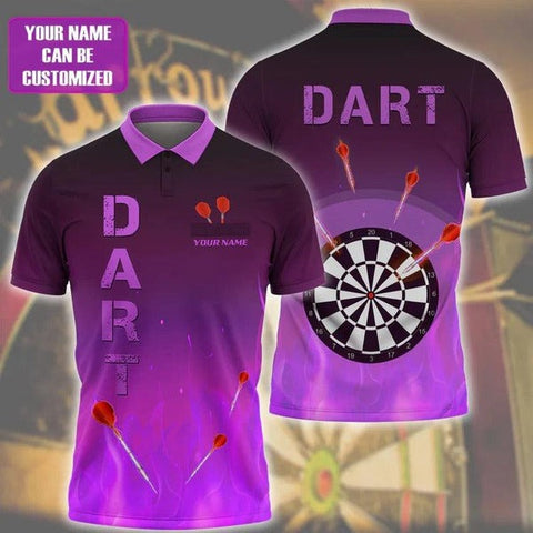 Mostprints Darts For Team Design Multicolor Option Customized Darts Polo Shirt