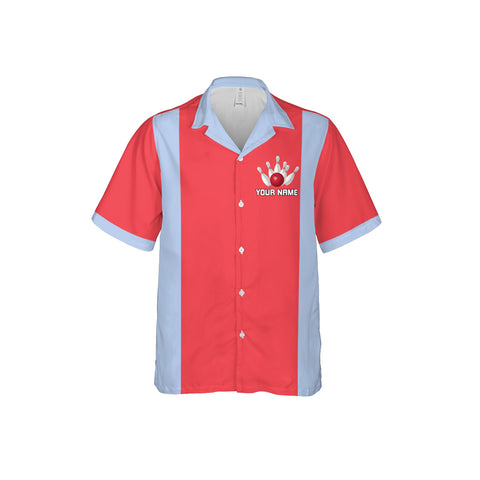 Personalized Name Team Name Bowling Hawaii Shirts for Men and Women 3D, Bowling Hawaiian Shirts for Team Bowling, Bowling fan Gift