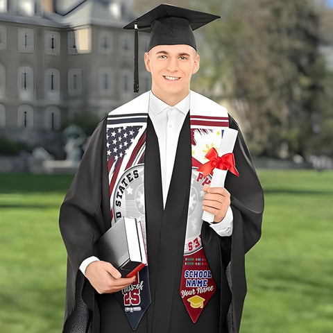 Filipinos Graduation Sash 2025, Custom Filipinos American Flag Graduation Sash 2025, Philippines Graduation Stole