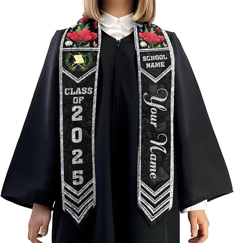 Personalized Guatemalan Graduation Sash, Custom Guatemala Flag Stole, Guatemala Graduation Stole Class of 2025