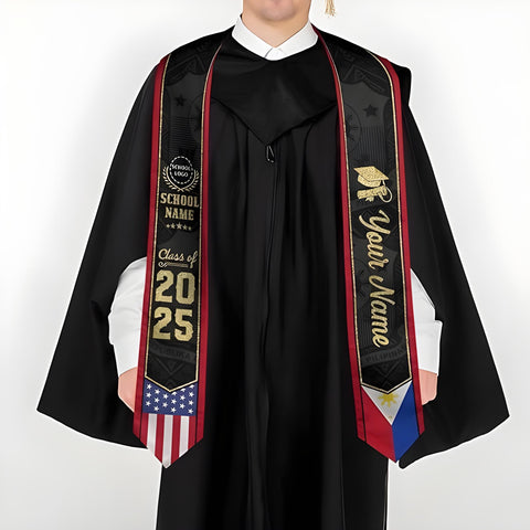 Customize Filipino Graduation Sash, Philippines Graduation Stole 2025, Philippine Graduation Sash 2025