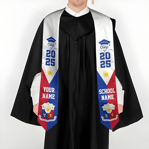 Customize Filipino Graduation Sash 2025, Philippines Graduation Stole 2025, Philippine Graduation Sash