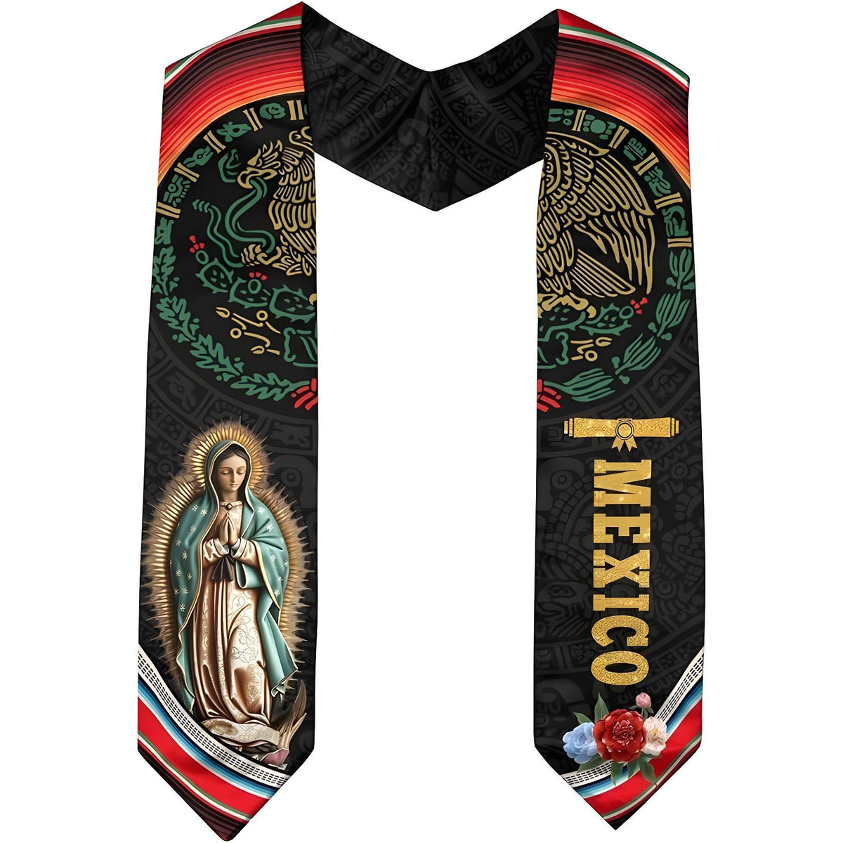 Mexican Graduation Sash 2025, Mexico Graduation Stole Class Of 2025, Graduation 2025 Stole Mexican American