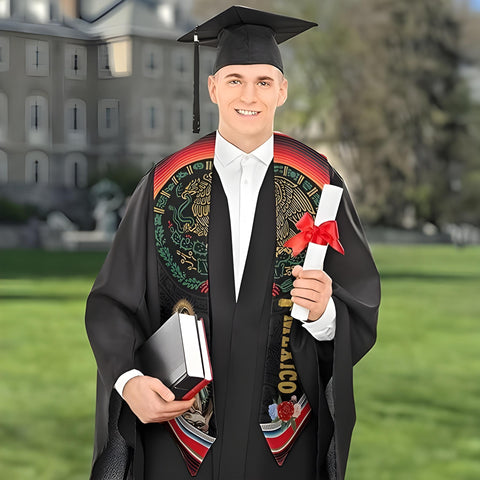 Mexican Graduation Sash 2025, Mexico Graduation Stole Class Of 2025, Graduation 2025 Stole Mexican American