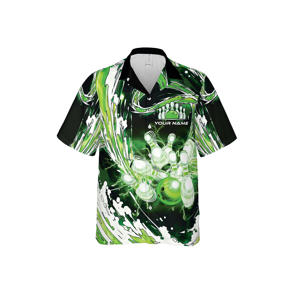 Customize Name Team Name Bowling Hawaii 3D Shirts for Men and Women, Bowling Hawaiin Shirts for Bowling Team