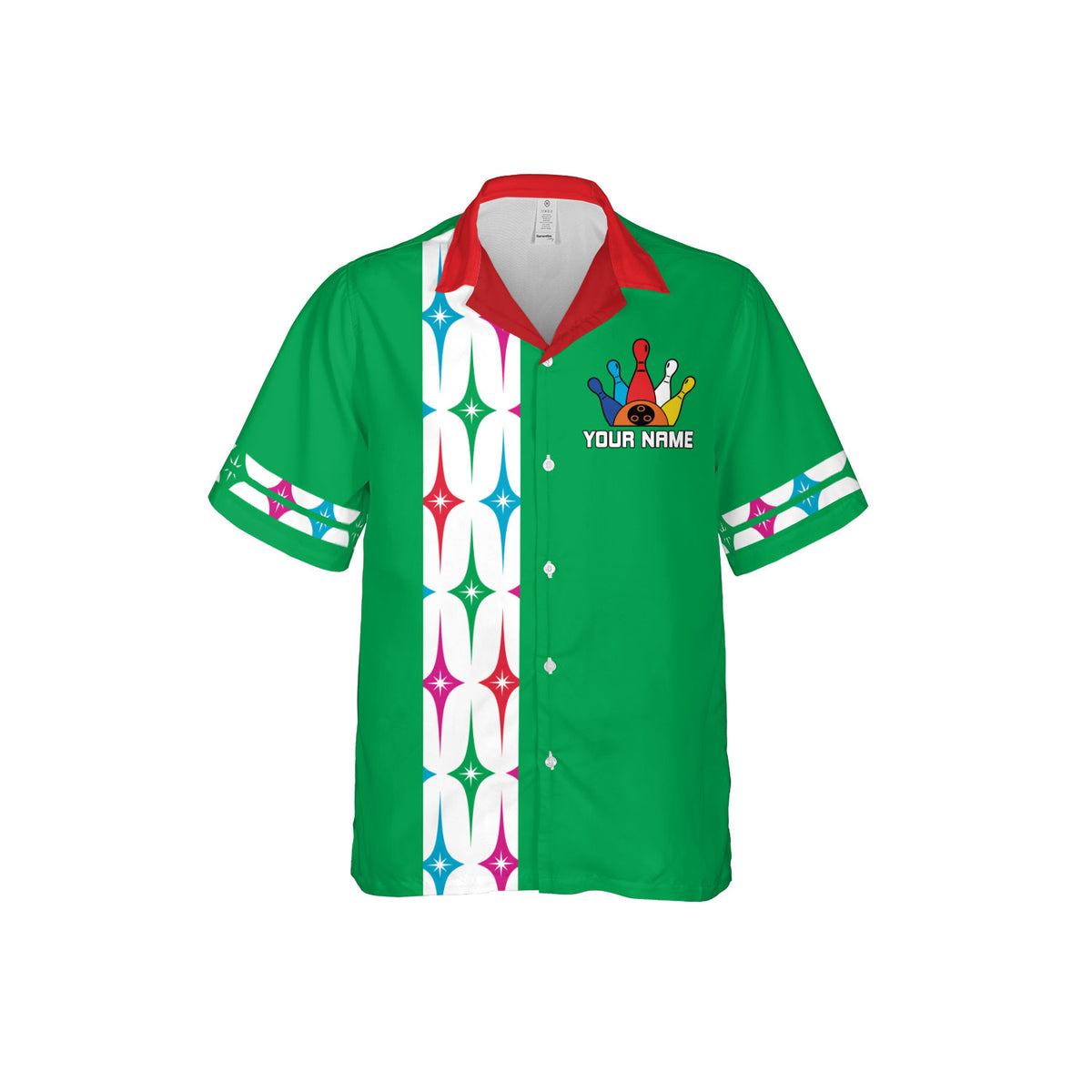 Homedesign Personalized Name Bowling Hawaii Shirts for Men and Women 3D, Bowling Hawaiian Shirts for Team Bowling, Bowling fan Gift