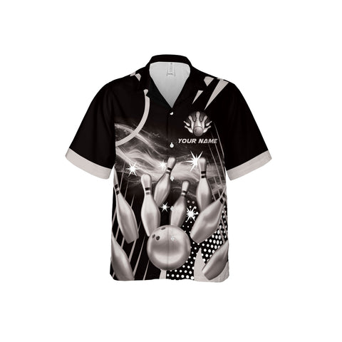 Customize Name Team Name Bowling Hawaiian 3D Shirts for Men and Women, Bowling Hawaii Shirts for Bowling Team, Bowling fan Gift