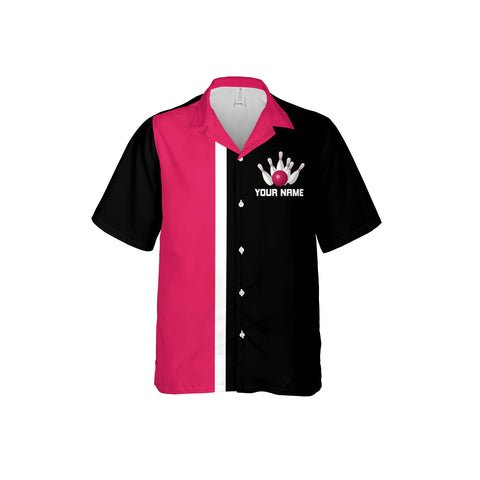 Personalized Name Bowling Hawaiian Shirts for Men and Women, Bowling Hawaii Shirts for Team Bowling, Bowling fan Gift