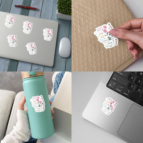 Wait Like Sarah Perfect Like Rahab Trust Like Ruth sticker, 3 inches Waterproof Vinyl Sticker for Book Laptop Water Bottle Phone Case