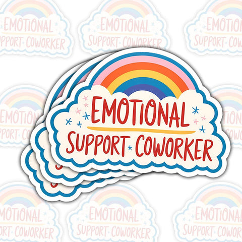 Motivation Sticker, Emotional support coworker sticker, Waterproof Vinyl Sticker for Book Laptop Water Bottle Phone Case