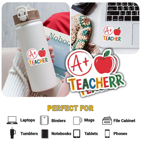 Proud Teacher Inspirational Teacher sticker, Gift for Teachers, 3 inches Waterproof Vinyl Sticker for Book Laptop Water Bottle Phone Case