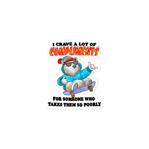 Crave Compliments Bubble-free stickers