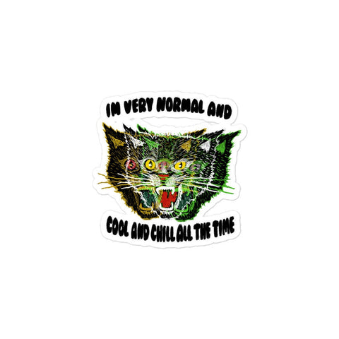 Normal and Chill Bubble-free stickers