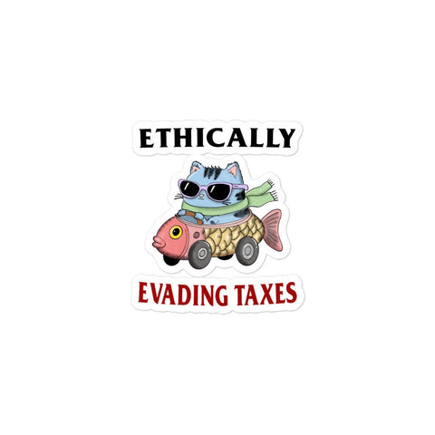 Taxes Bubble-free stickers