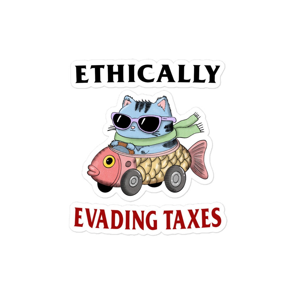 Taxes Bubble-free stickers