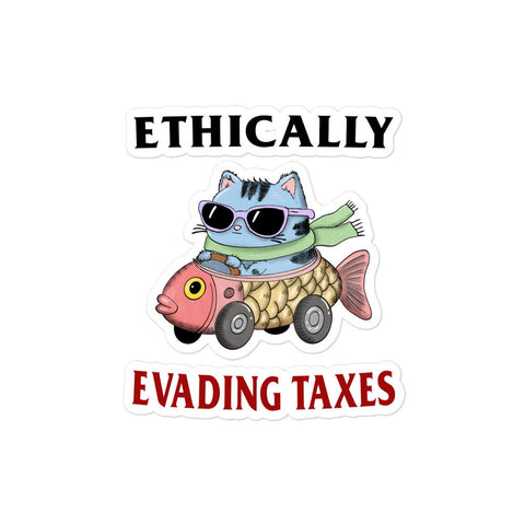 Taxes Bubble-free stickers