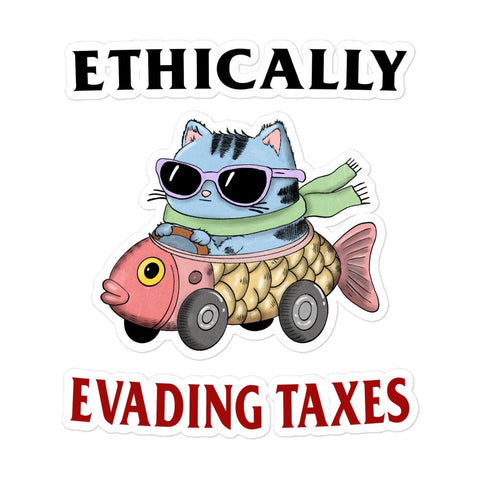 Taxes Bubble-free stickers