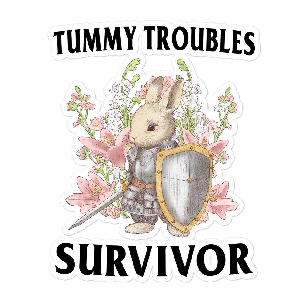 Tummy Troubles Bubble-free stickers