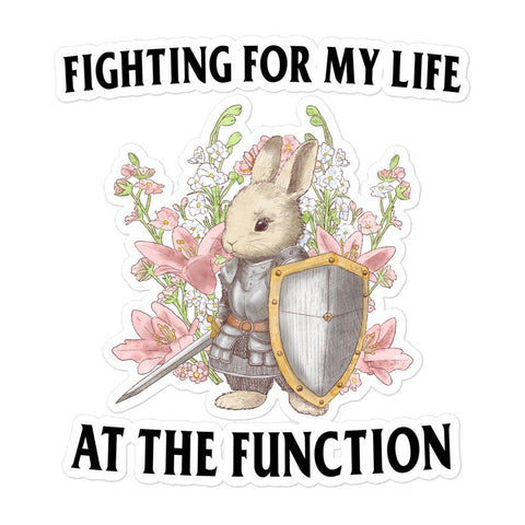 Fighting at the Function Bubble-free stickers