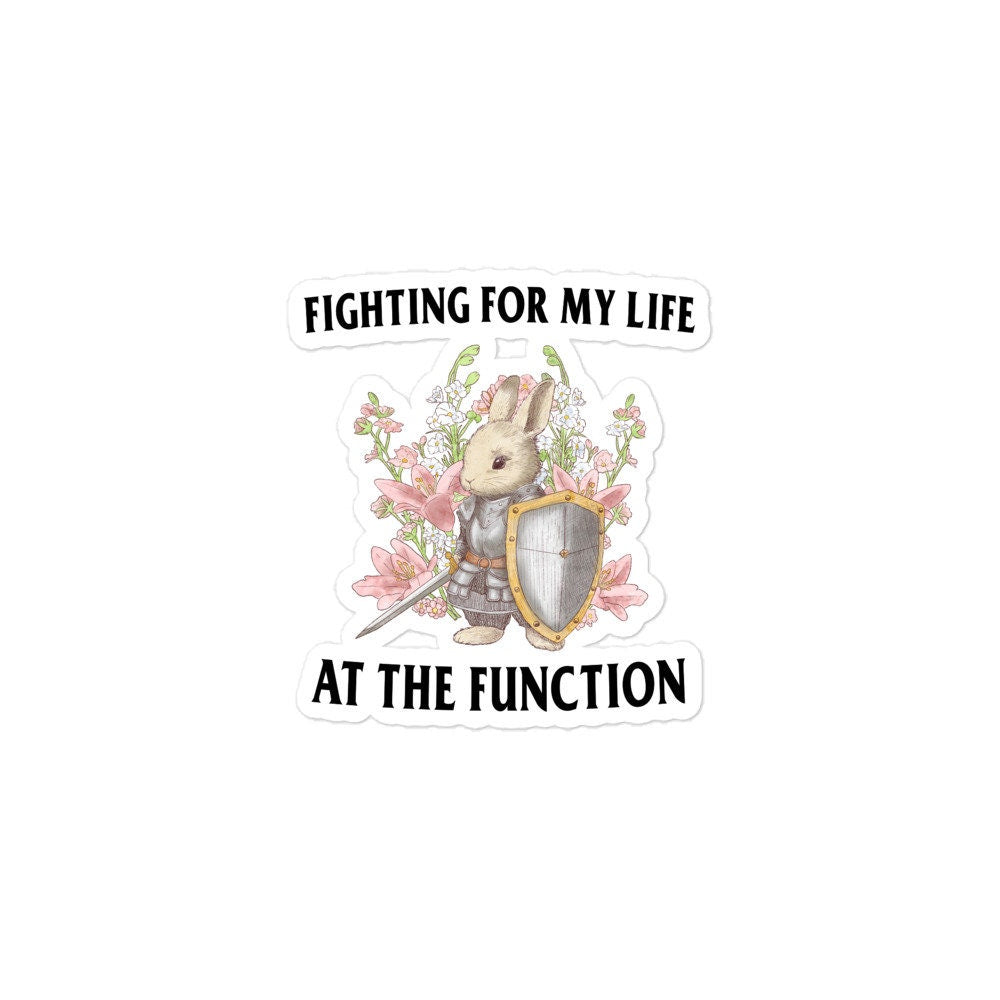 Fighting at the Function Bubble-free stickers