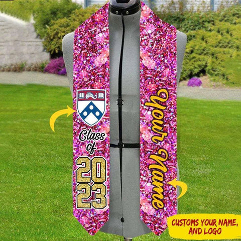 Personalized Congrats 2025 Graduation Stole, Graduation Stole Custom School Name, Your Name, Graduation Sash Gift, Class of 2025 Grad Sash