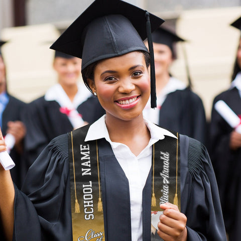 Personalized Congrats 2025 Graduation Stole, Graduation Stole Custom School Name, Your Name, Graduation Sash Gift, Class of 2025 Grad Sash