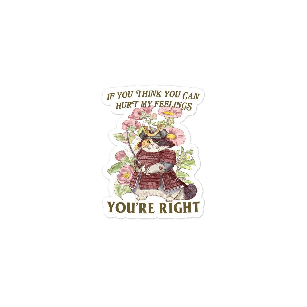 Hurt Feelings Bubble-free stickers