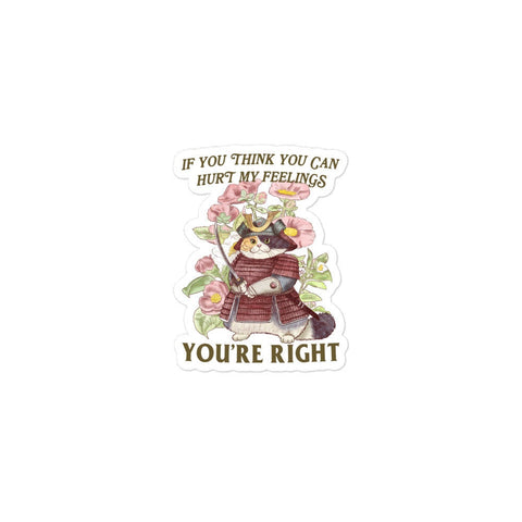 Hurt Feelings Bubble-free stickers