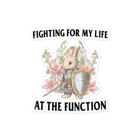 Fighting at the Function Bubble-free stickers