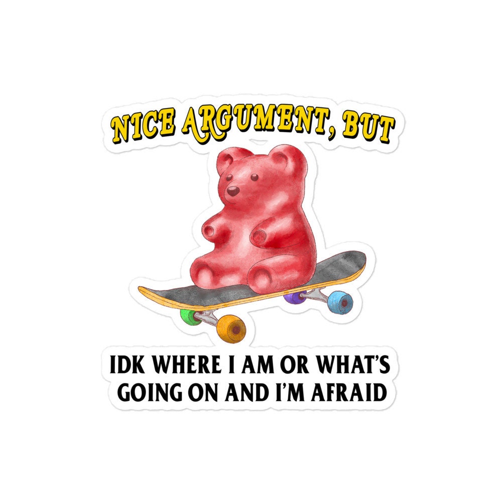 Nice Argument Bubble-free stickers