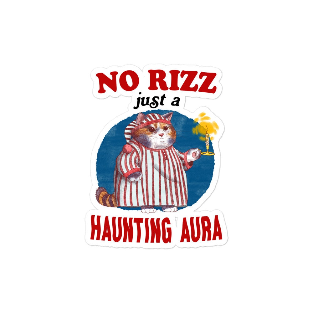 No Rizz Bubble-free stickers
