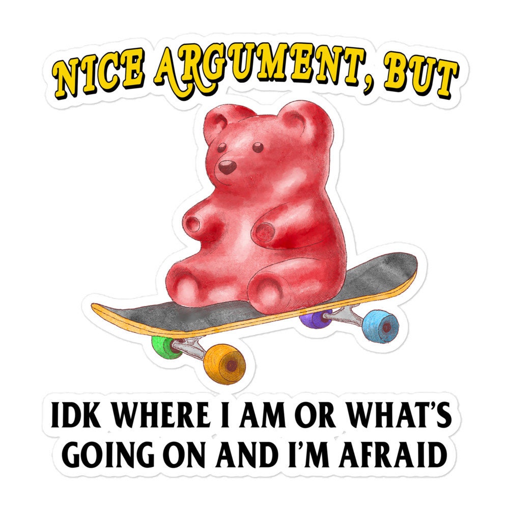 Nice Argument Bubble-free stickers