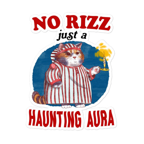 No Rizz Bubble-free stickers
