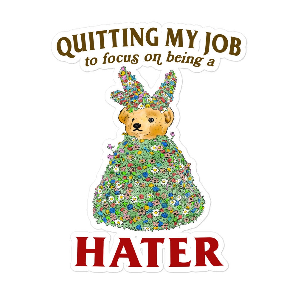 Hater Bubble-free stickers