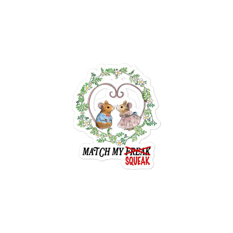 Match My Squeak Bubble-free stickers