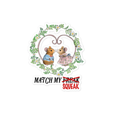 Match My Squeak Bubble-free stickers