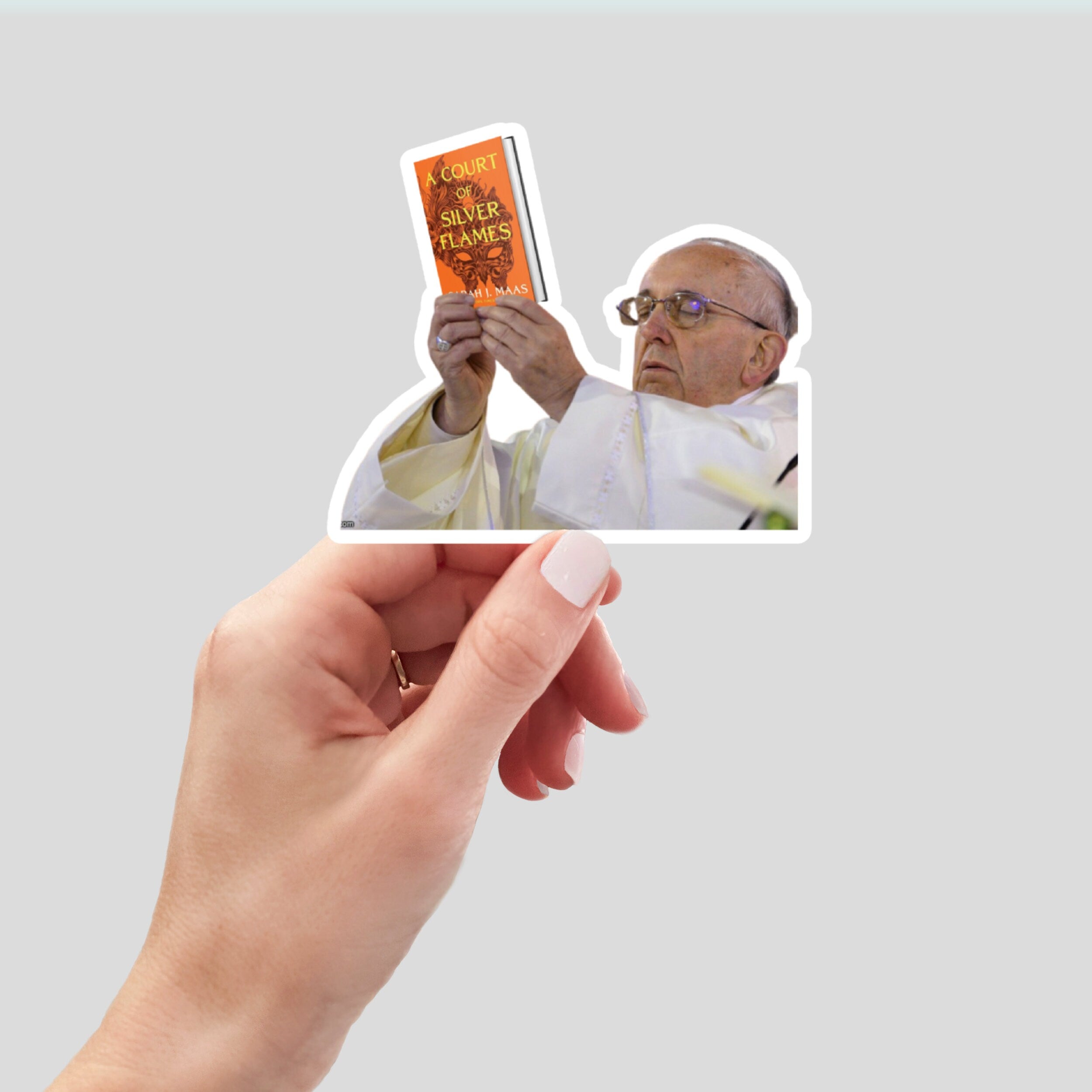 ACOSF pope meme inspired smut, laptop stickers, funny stickers, sarcastic sticker, funny gift, kindle sticker, SJM stickers