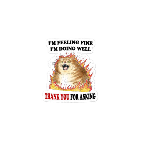TY For Asking Bubble-free stickers